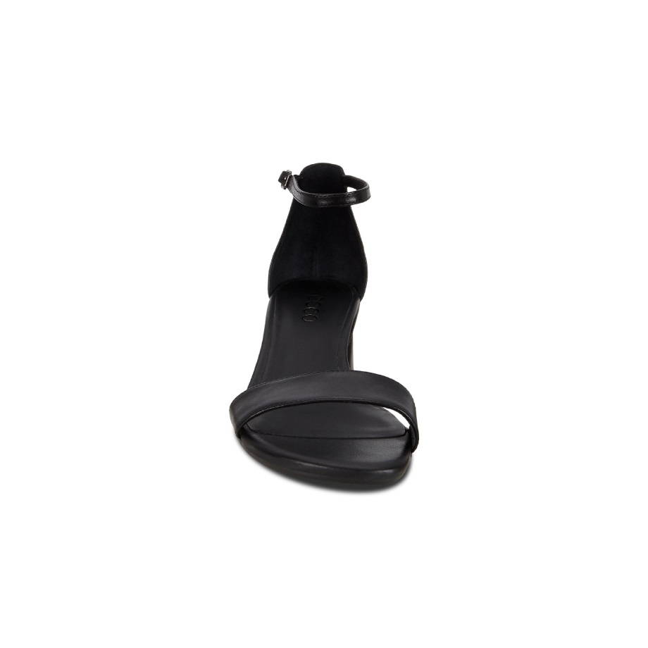 Ecco Norway Elevate 45 Block Heel Strappy Sandal Dame Svart
