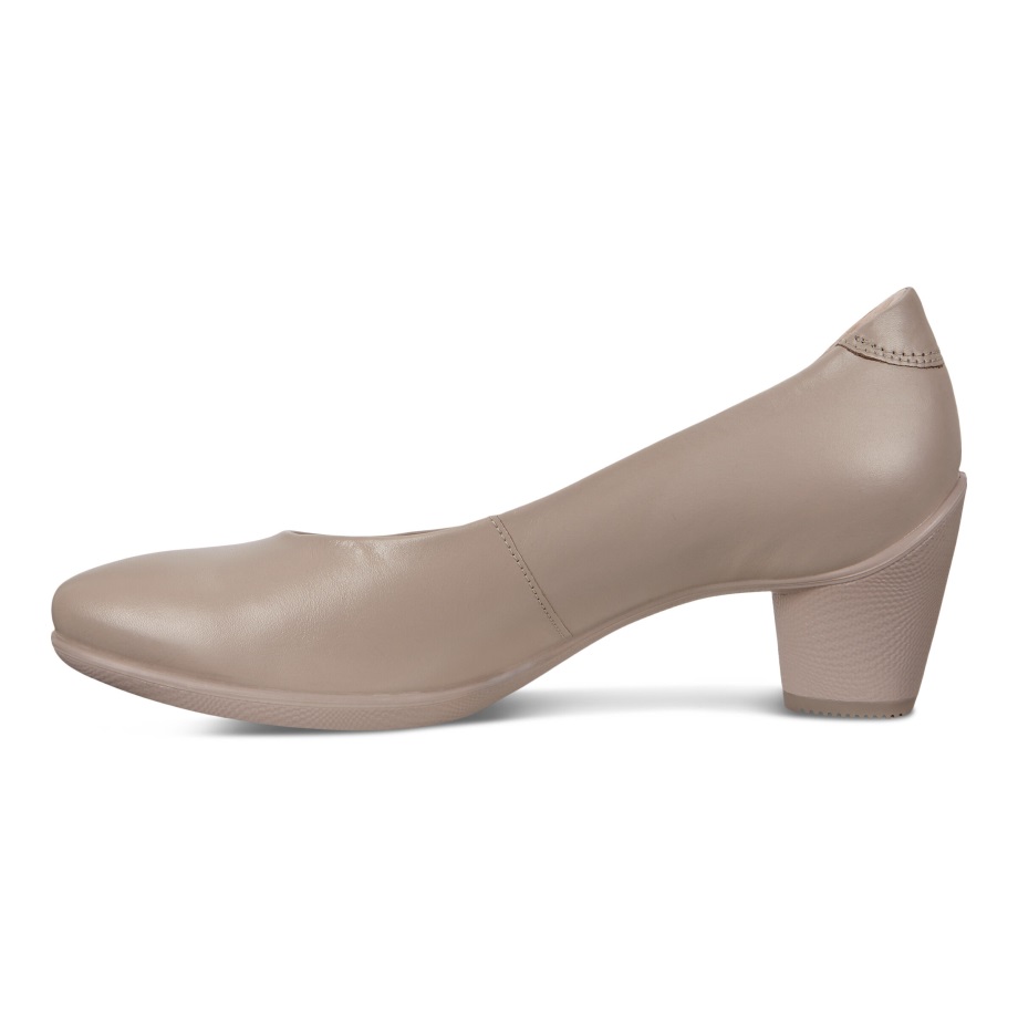 Ecco Norway Sculptured 45 Plain Pump Kvinners Grå Rose