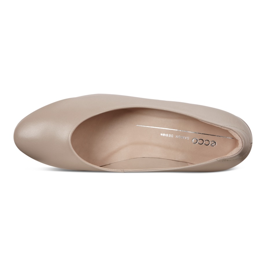 Ecco Norway Sculptured 45 Plain Pump Kvinners Grå Rose