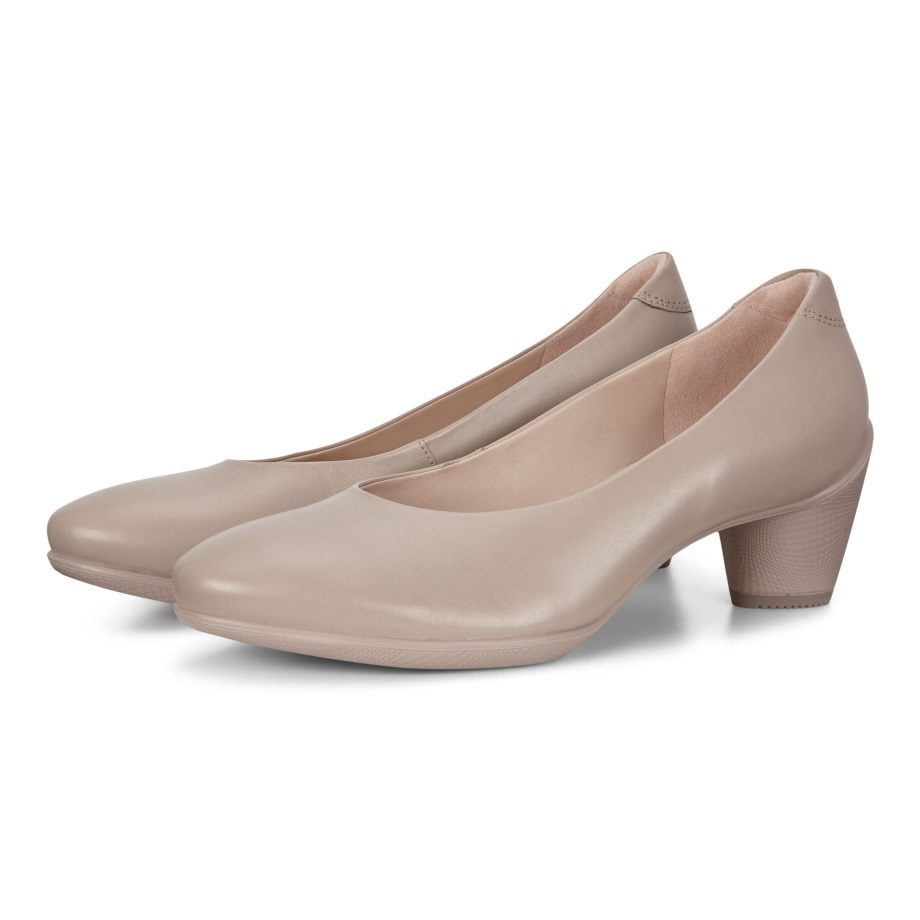 Ecco Norway Sculptured 45 Plain Pump Kvinners Grå Rose
