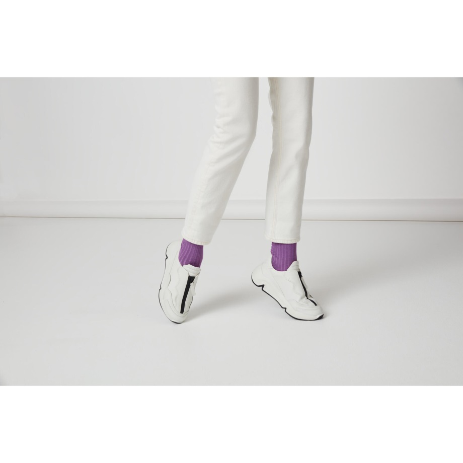 Ecco Norway Chunky Zip Sneaker Dame Hvit