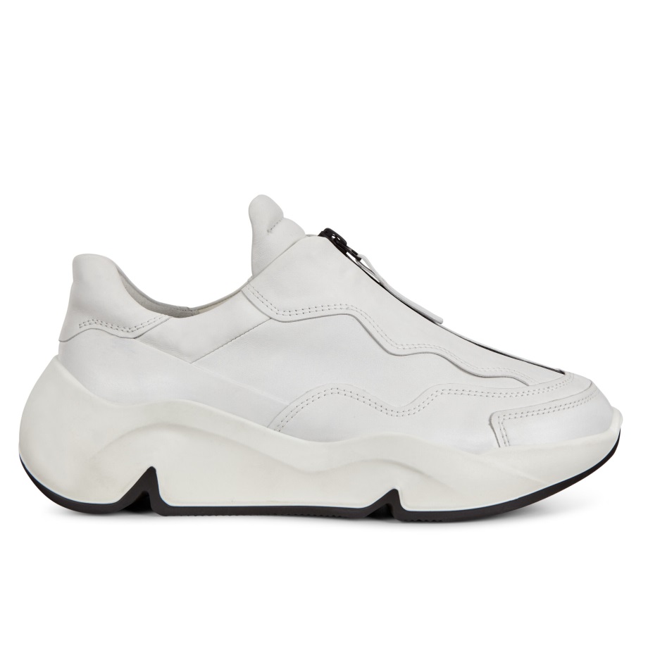 Ecco Norway Chunky Zip Sneaker Dame Hvit