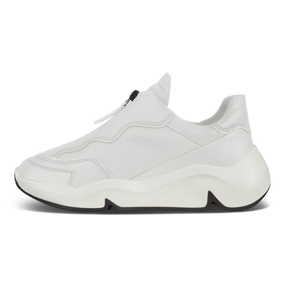 Ecco Norway Chunky Zip Sneaker Dame Hvit