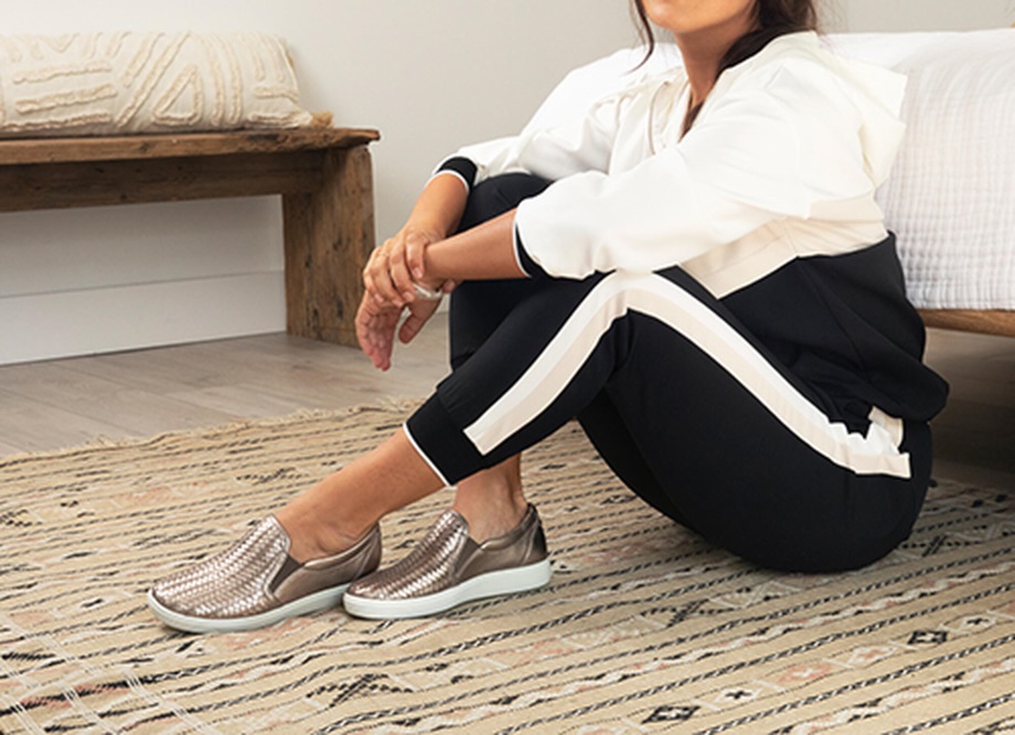 Ecco Norway Soft 7 Slip-on Damestein Metallic