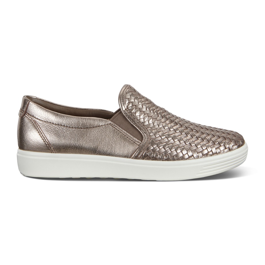 Ecco Norway Soft 7 Slip-on Damestein Metallic