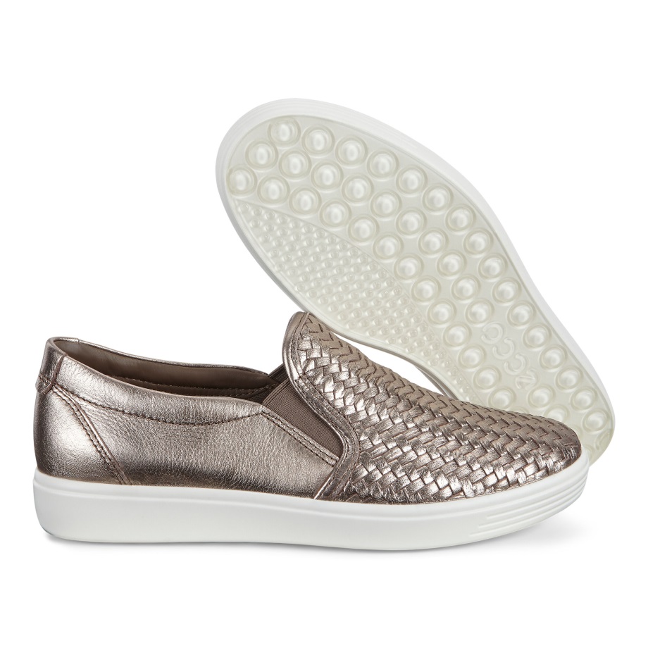 Ecco Norway Soft 7 Slip-on Damestein Metallic