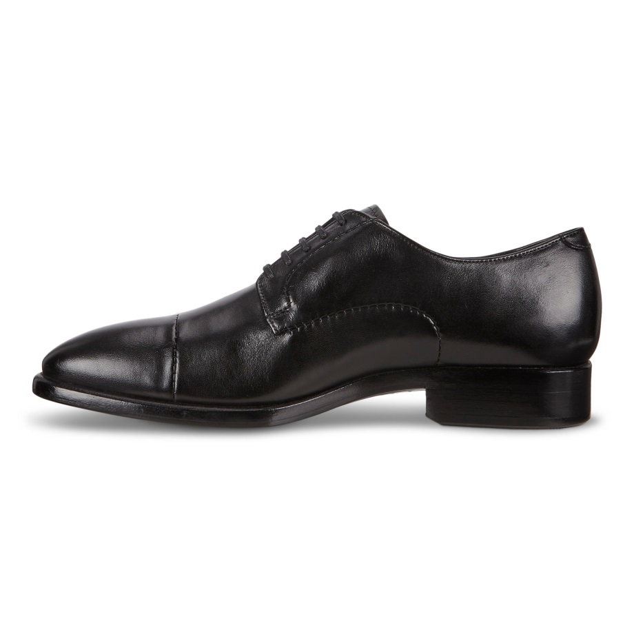 Ecco Norge Vitrus Mondial Cap-toe Derby Sko Herre Sort