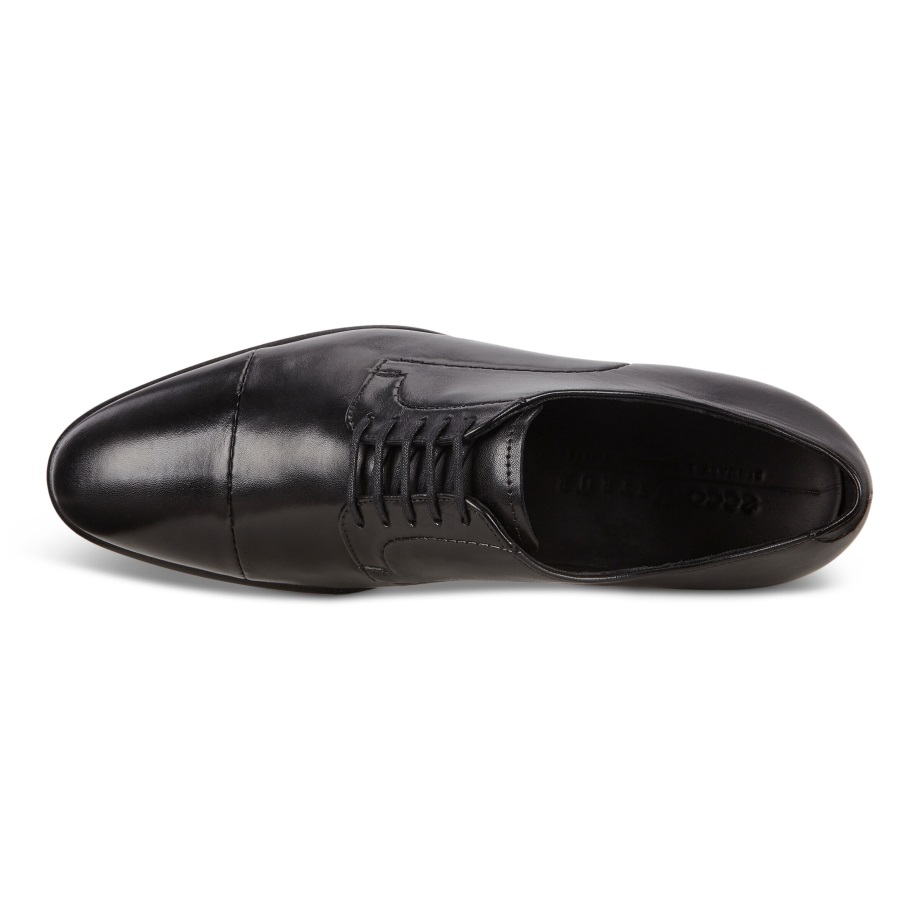 Ecco Norge Vitrus Mondial Cap-toe Derby Sko Herre Sort