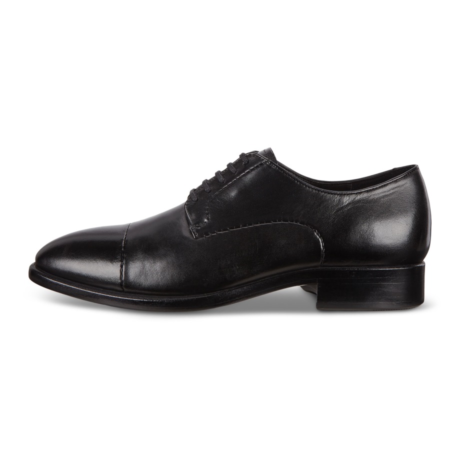 Ecco Norge Vitrus Mondial Cap-toe Derby Sko Herre Sort
