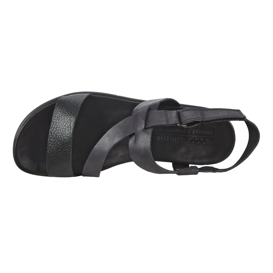 Ecco Norge Simpil Sandal Dame Svart-svart