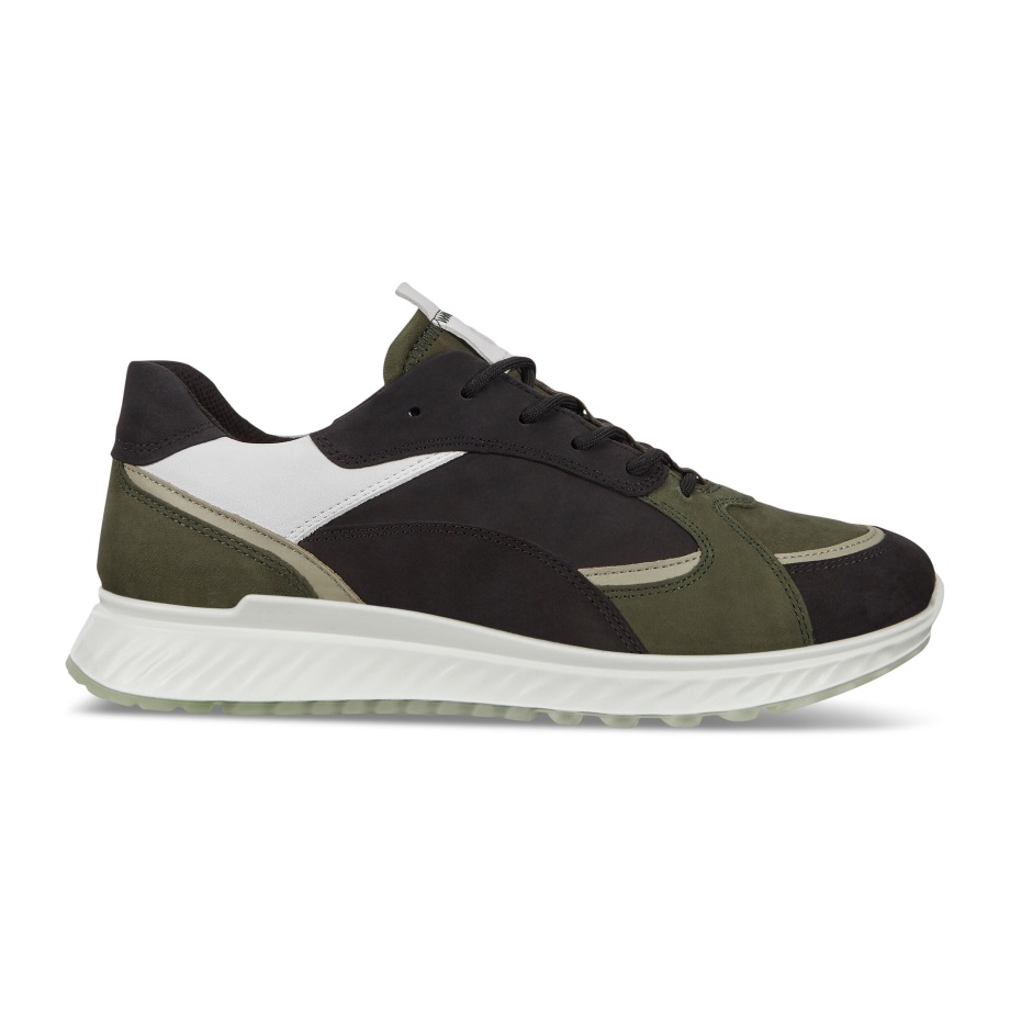 Ecco Norge St.1 Sneaker Herre Sort-dyp Skog-hvit-salvie