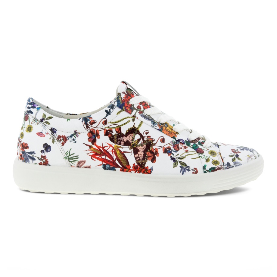 Ecco Norway Soft 7 Ecco Norway Sneaker Dame Multicolor Hvit
