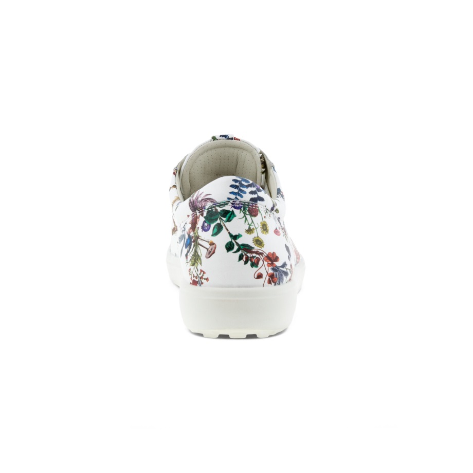 Ecco Norway Soft 7 Ecco Norway Sneaker Dame Multicolor Hvit