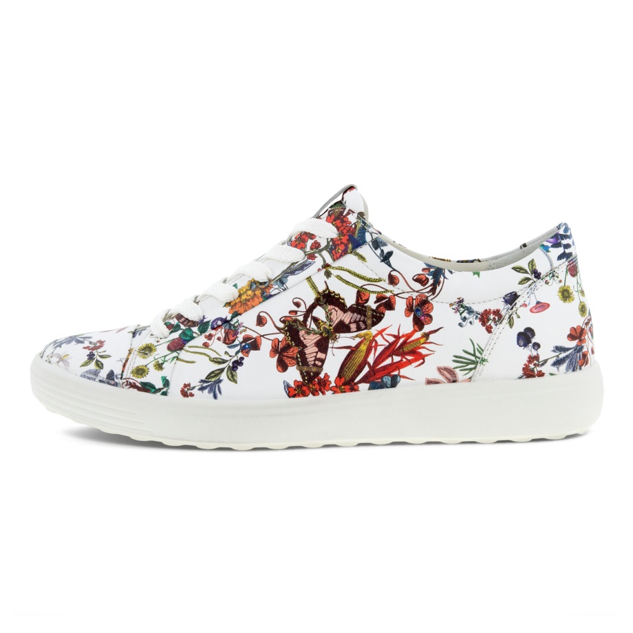 Ecco Norway Soft 7 Ecco Norway Sneaker Dame Multicolor Hvit