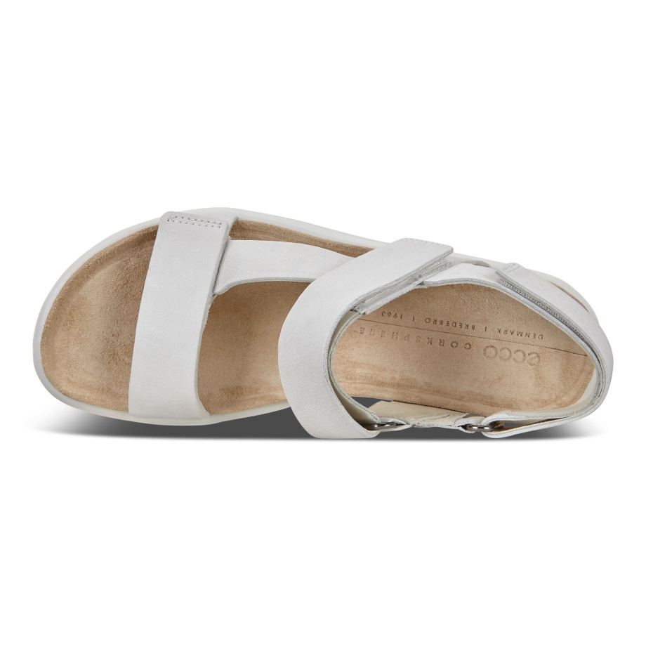 Ecco Norway Corksphere Sandal Dame Hvit