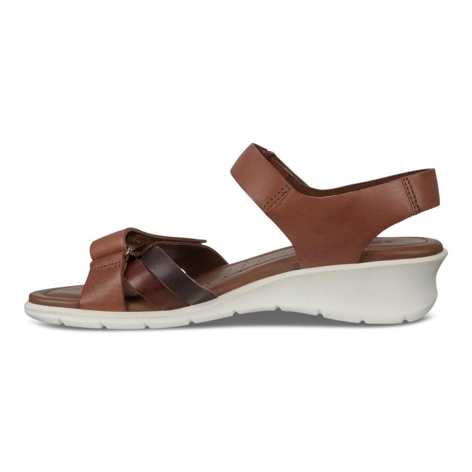 Ecco Norge Felicia Stropp Sandal Dame Brandy-kaffe-mahogni