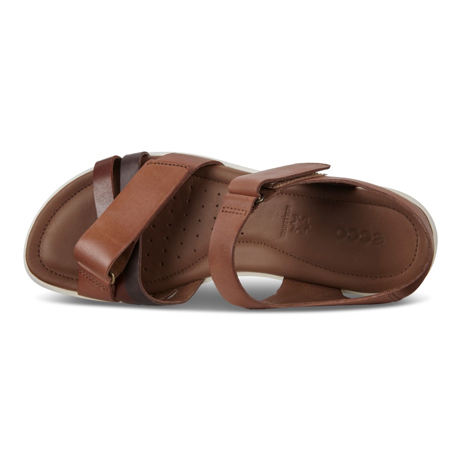 Ecco Norge Felicia Stropp Sandal Dame Brandy-kaffe-mahogni