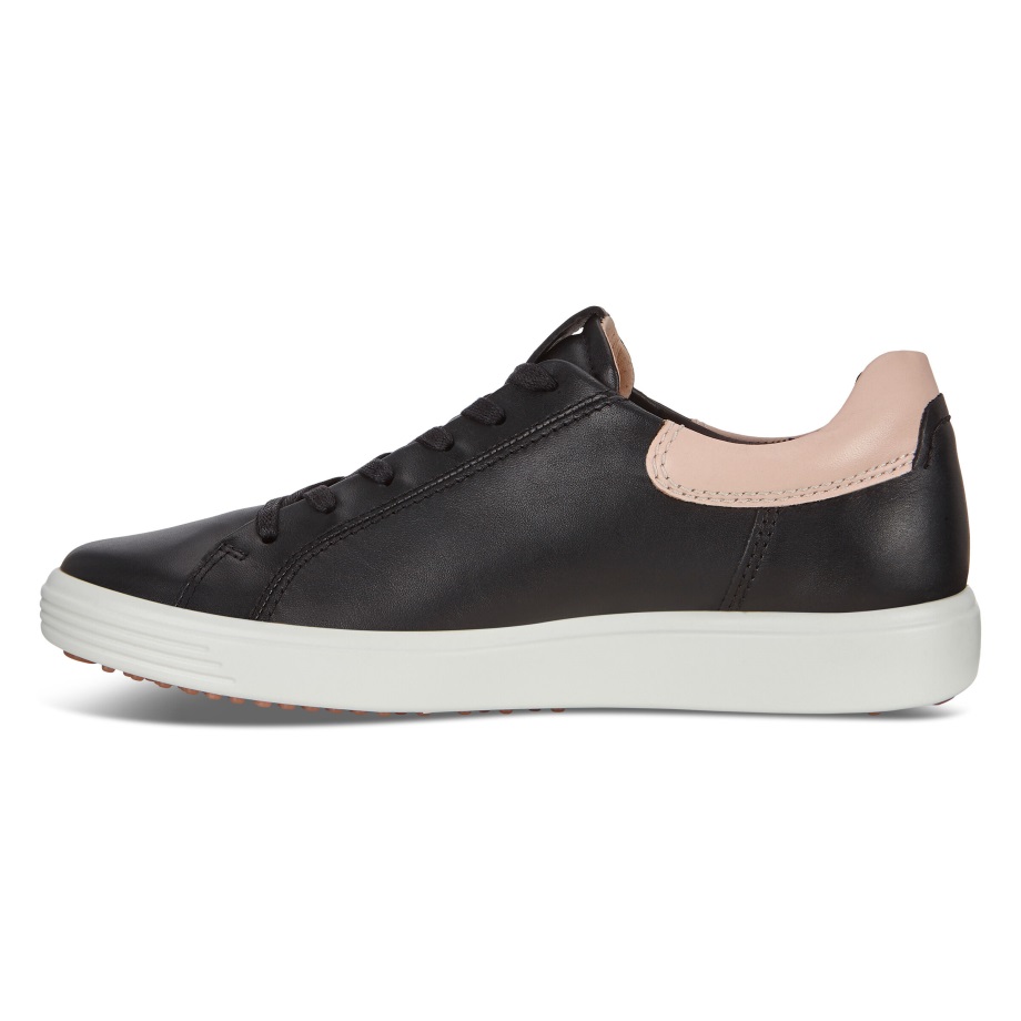 Ecco Norway Soft 7 Street Sneaker Dame Black-rose Dust
