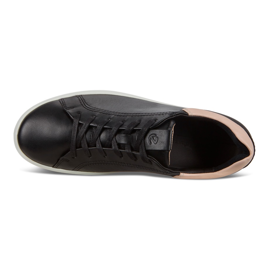 Ecco Norway Soft 7 Street Sneaker Dame Black-rose Dust
