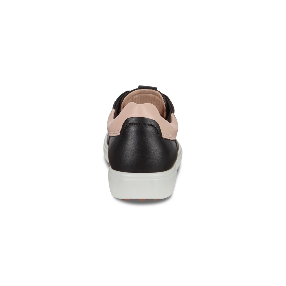 Ecco Norway Soft 7 Street Sneaker Dame Black-rose Dust