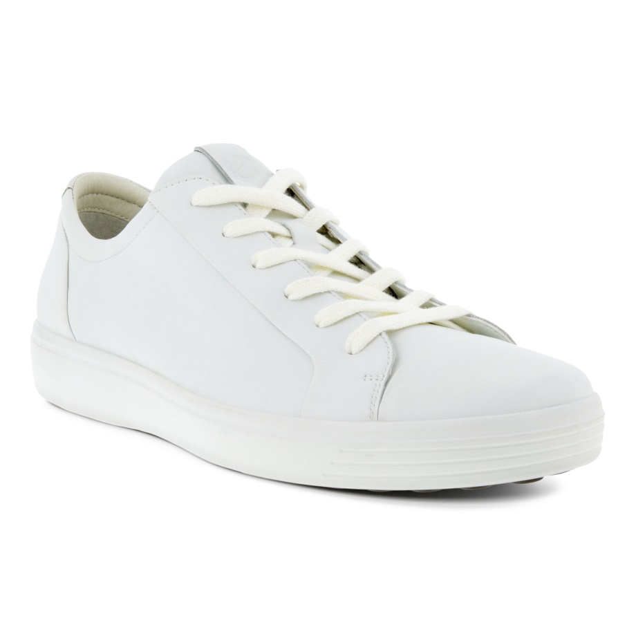 Ecco Norway Soft 7 Sports Klassisk Sneaker Herre Hvit