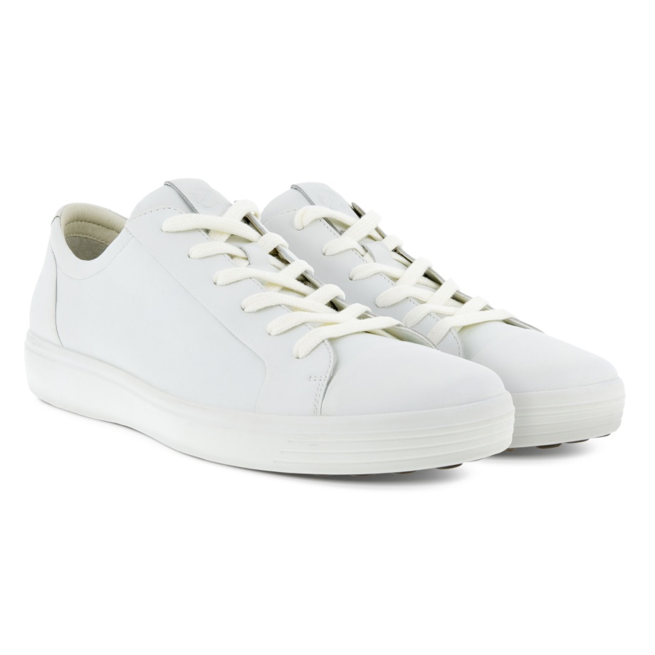Ecco Norway Soft 7 Sports Klassisk Sneaker Herre Hvit