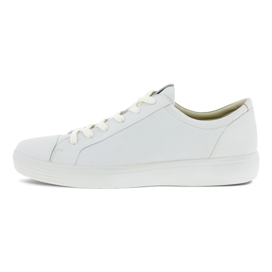 Ecco Norway Soft 7 Sports Klassisk Sneaker Herre Hvit