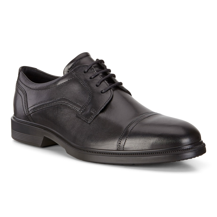 Ecco Norway Lisbon Cap Toe Slips Menn Svart