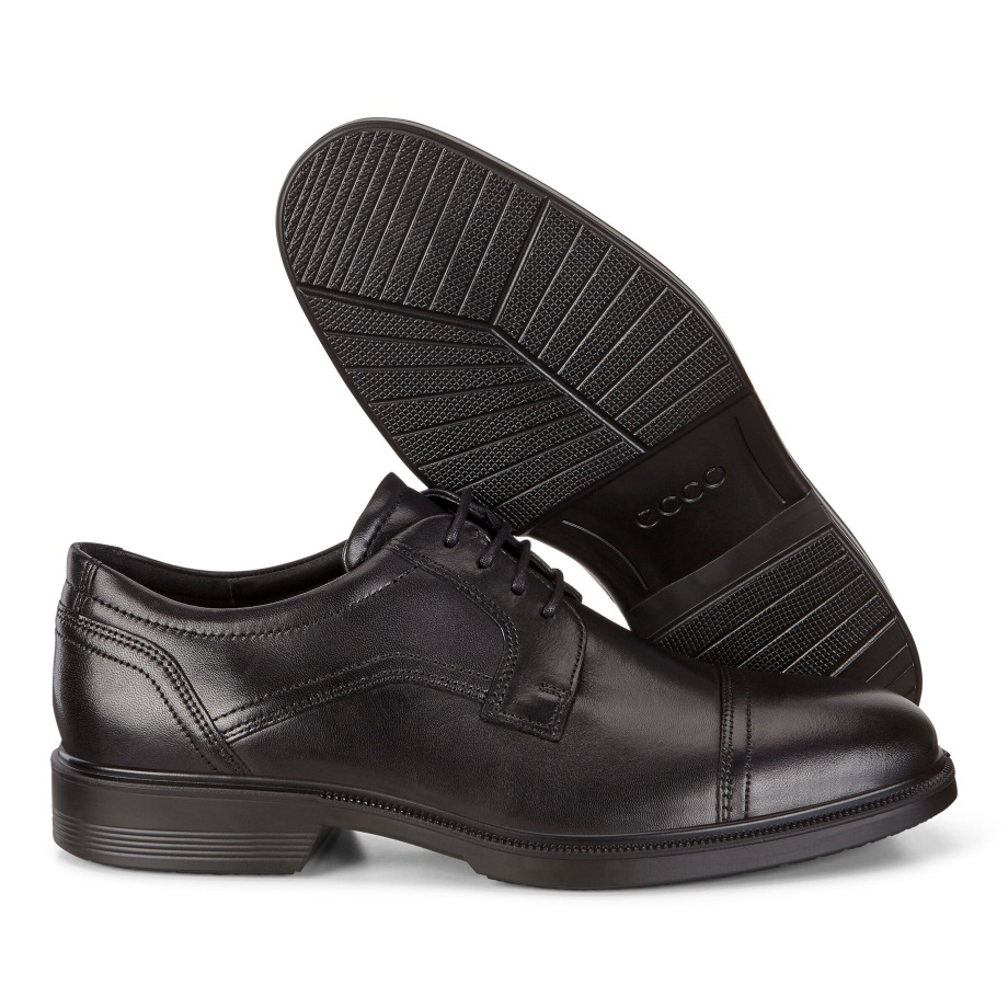 Ecco Norway Lisbon Cap Toe Slips Menn Svart
